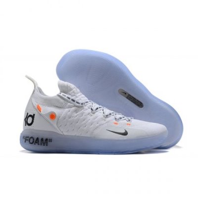 Nike Erkek Kd 11 Beyaz / Siyah / Turuncu Basketbol Ayakkabısı Türkiye - MMRDUKD7